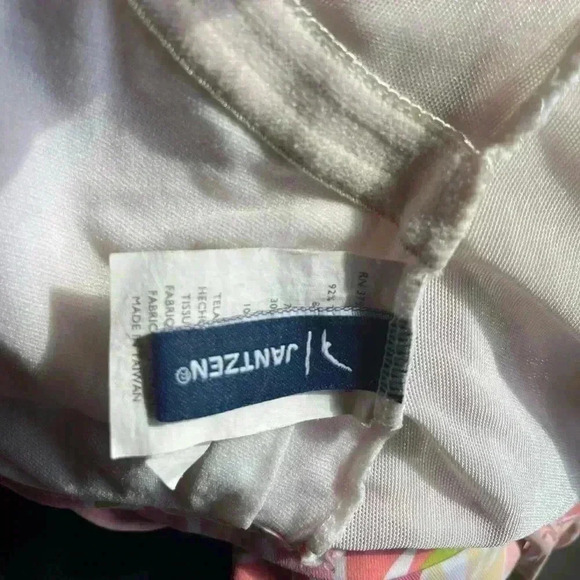 Adorable JANTZEN one piece swimsuit pastel tropical paisley print Pulitzer alike - Picture 4 of 6